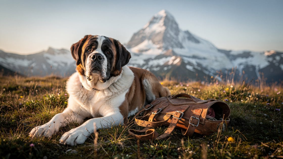 Saint Bernard — representative of the giant breeds in positions 5–10