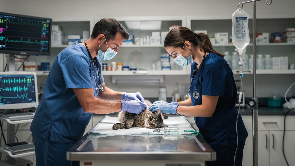 Emergency Vet Visit — vet costs and insurance