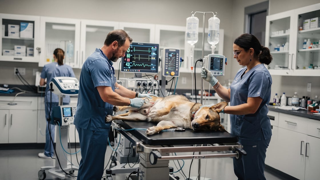 Emergency Vet Visit — vet costs and insurance